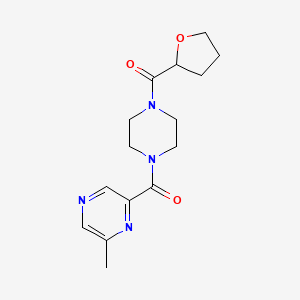 2-Methyl-6-[4-(oxolane-2-carbonyl)piperazine-1-carbonyl]pyrazine