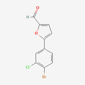 5-(4-Bromo-3-chlorophenyl)furan-2-carbaldehyde