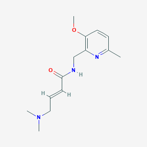 (E)-4-(Dimethylamino)-N-[(3-methoxy-6-methylpyridin-2-yl)methyl]but-2-enamide