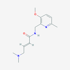 molecular formula C14H21N3O2 B2604810 (E)-4-(Dimethylamino)-N-[(3-methoxy-6-methylpyridin-2-yl)methyl]but-2-enamide CAS No. 2411335-05-0