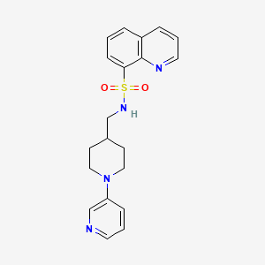 N-((1-(pyridin-3-yl)piperidin-4-yl)methyl)quinoline-8-sulfonamide