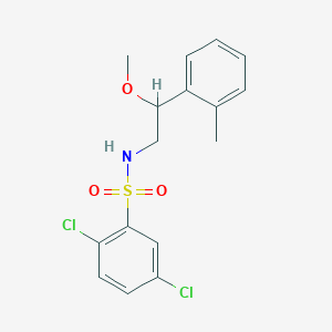 B2604828 2,5-dichloro-N-(2-methoxy-2-(o-tolyl)ethyl)benzenesulfonamide CAS No. 1797087-78-5