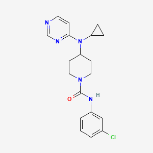 N-(3-Chlorophenyl)-4-[cyclopropyl(pyrimidin-4-yl)amino]piperidine-1-carboxamide