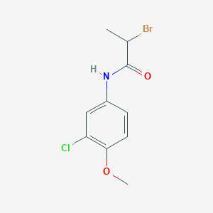2-bromo-N-(3-chloro-4-methoxyphenyl)propanamide