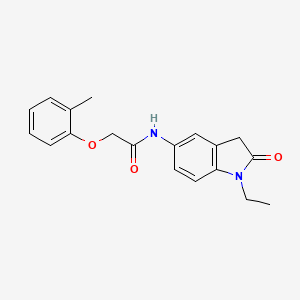 N-(1-ethyl-2-oxoindolin-5-yl)-2-(o-tolyloxy)acetamide