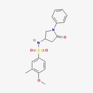 4-methoxy-3-methyl-N-(5-oxo-1-phenylpyrrolidin-3-yl)benzenesulfonamide