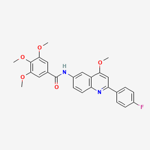 molecular formula C26H23FN2O5 B2604897 N-(2-乙基苯基)-4-[5-(吗啉-4-基羰基)-1,2,4-恶二唑-3-基]噻吩-2-磺酰胺 CAS No. 1207049-60-2