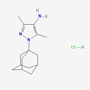 1-((3s,5s,7s)-adamantan-1-yl)-3,5-dimethyl-1H-pyrazol-4-amine hydrochloride