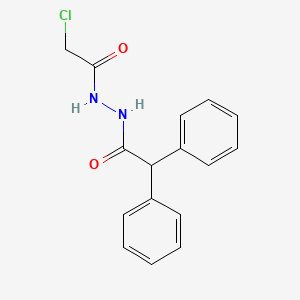 molecular formula C16H15ClN2O2 B2604911 N'-(chloroacetyl)-2,2-diphenylacetohydrazide CAS No. 909370-76-9