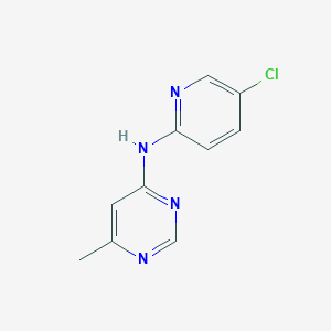 molecular formula C10H9ClN4 B2604916 N-(5-chloropyridin-2-yl)-6-methylpyrimidin-4-amine CAS No. 2320522-85-6