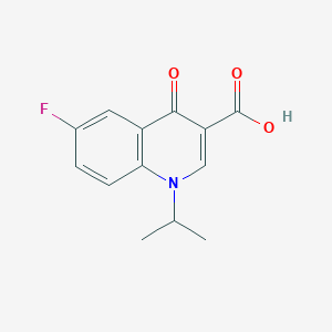 molecular formula C13H12FNO3 B2604921 6-Fluoro-1-isopropyl-4-oxo-1,4-dihydroquinoline-3-carboxylic acid CAS No. 70032-21-2