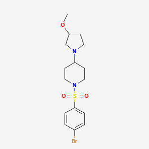 1-((4-Bromophenyl)sulfonyl)-4-(3-methoxypyrrolidin-1-yl)piperidine