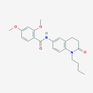 molecular formula C22H26N2O4 B2604946 N-(1-butyl-2-oxo-1,2,3,4-tetrahydroquinolin-6-yl)-2,4-dimethoxybenzamide CAS No. 946372-12-9