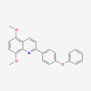 molecular formula C23H19NO3 B2604966 5,8-Dimethoxy-2-(4-phenoxyphenyl)quinoline CAS No. 860783-91-1