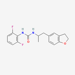 1-(2,6-Difluorophenyl)-3-(1-(2,3-dihydrobenzofuran-5-yl)propan-2-yl)urea