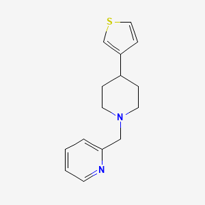 2-((4-(Thiophen-3-yl)piperidin-1-yl)methyl)pyridine