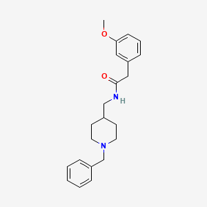 molecular formula C22H28N2O2 B2605011 N-((1-苄基哌啶-4-基)甲基)-2-(3-甲氧基苯基)乙酰胺 CAS No. 132863-11-7
