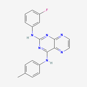 N2-(3-fluorophenyl)-N4-(p-tolyl)pteridine-2,4-diamine