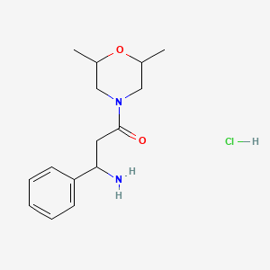 3-Amino-1-(2,6-dimethylmorpholin-4-yl)-3-phenylpropan-1-one hydrochloride