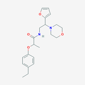 2-(4-ethylphenoxy)-N-[2-(2-furyl)-2-(4-morpholinyl)ethyl]propanamide