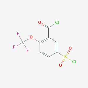 5-(Chlorosulfonyl)-2-(trifluoromethoxy)benzoyl chloride