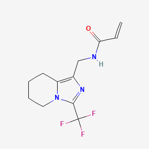 N-[[3-(Trifluoromethyl)-5,6,7,8-tetrahydroimidazo[1,5-a]pyridin-1-yl]methyl]prop-2-enamide