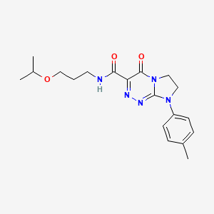 molecular formula C19H25N5O3 B2605073 N-(3-异丙氧基丙基)-4-氧代-8-(对甲苯基)-4,6,7,8-四氢咪唑并[2,1-c][1,2,4]三嗪-3-甲酰胺 CAS No. 941935-22-4