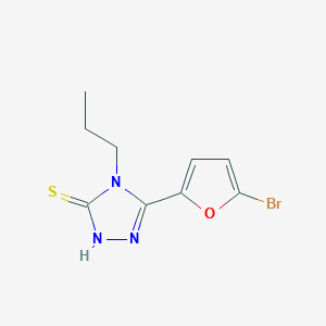 5-(5-bromo-2-furyl)-4-propyl-4H-1,2,4-triazole-3-thiol