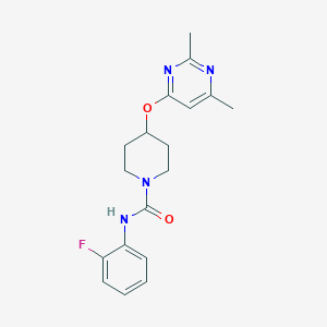 4-((2,6-dimethylpyrimidin-4-yl)oxy)-N-(2-fluorophenyl)piperidine-1-carboxamide