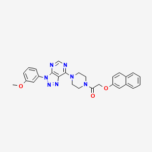 1-(4-(3-(3-methoxyphenyl)-3H-[1,2,3]triazolo[4,5-d]pyrimidin-7-yl)piperazin-1-yl)-2-(naphthalen-2-yloxy)ethanone