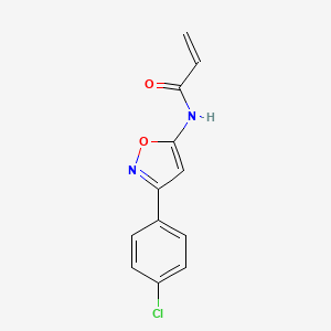 N-[3-(4-chlorophenyl)-1,2-oxazol-5-yl]prop-2-enamide