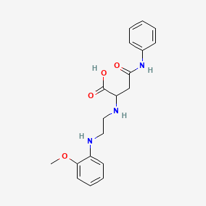 molecular formula C19H23N3O4 B2605140 2-((2-((2-甲氧基苯基)氨基)乙基)氨基)-4-氧代-4-(苯基氨基)丁酸 CAS No. 1047981-88-3