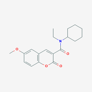 N-cyclohexyl-N-ethyl-6-methoxy-2-oxo-2H-chromene-3-carboxamide