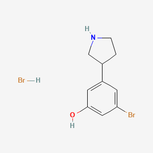 3-Bromo-5-pyrrolidin-3-ylphenol;hydrobromide