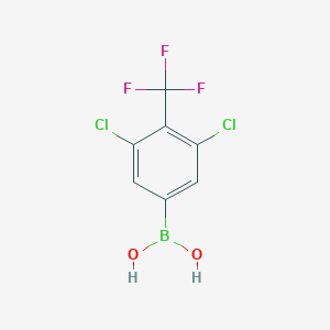 molecular formula C7H4BCl2F3O2 B2605165 [3,5-Dichloro-4-(trifluoromethyl)phenyl]boronic acid CAS No. 2304546-23-2