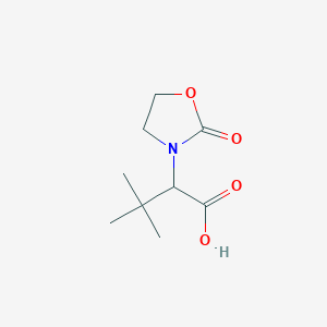 3,3-Dimethyl-2-(2-oxo-1,3-oxazolidin-3-yl)butanoic acid