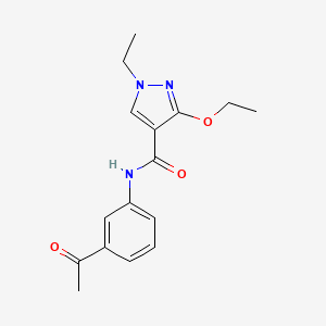 N-(3-acetylphenyl)-3-ethoxy-1-ethyl-1H-pyrazole-4-carboxamide