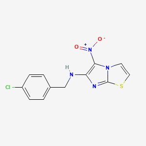 N-(4-chlorobenzyl)-5-nitroimidazo[2,1-b][1,3]thiazol-6-amine