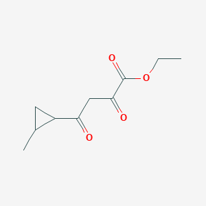 molecular formula C10H14O4 B2605206 4-(2-甲基环丙基)-2,4-二氧代丁酸乙酯 CAS No. 2006248-59-3