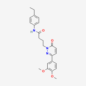 4-(3-(3,4-dimethoxyphenyl)-6-oxopyridazin-1(6H)-yl)-N-(4-ethylphenyl)butanamide