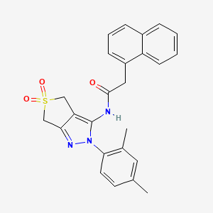 N-[2-(2,4-dimethylphenyl)-5,5-dioxo-4,6-dihydrothieno[3,4-c]pyrazol-3-yl]-2-naphthalen-1-ylacetamide