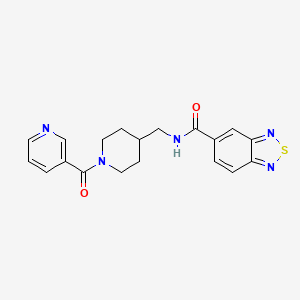 N-((1-nicotinoylpiperidin-4-yl)methyl)benzo[c][1,2,5]thiadiazole-5-carboxamide