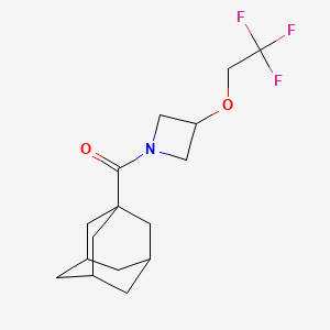 (3r,5r,7r)-Adamantan-1-yl(3-(2,2,2-trifluoroethoxy)azetidin-1-yl)methanone