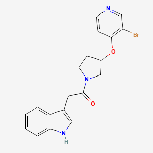 1-[3-(3-Bromopyridin-4-yl)oxypyrrolidin-1-yl]-2-(1H-indol-3-yl)ethanone