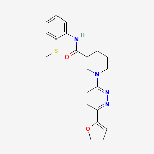 1-(6-(furan-2-yl)pyridazin-3-yl)-N-(2-(methylthio)phenyl)piperidine-3-carboxamide