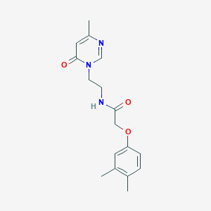 2-(3,4-dimethylphenoxy)-N-(2-(4-methyl-6-oxopyrimidin-1(6H)-yl)ethyl)acetamide