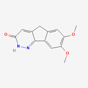 molecular formula C13H12N2O3 B2605245 7,8-dimethoxy-2,5-dihydro-3H-indeno[1,2-c]pyridazin-3-one CAS No. 197313-25-0
