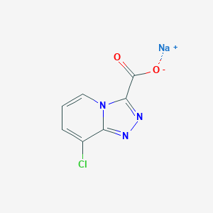 molecular formula C7H3ClN3NaO2 B2605247 8-氯-[1,2,4]三唑并[4,3-a]吡啶-3-羧酸钠 CAS No. 2251053-22-0