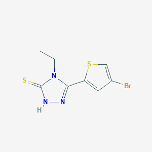 5-(4-bromothiophen-2-yl)-4-ethyl-4H-1,2,4-triazole-3-thiol