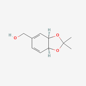 rac-((3aR,7aS)-2,2-dimethyl-3a,7a-dihydrobenzo[d][1,3]dioxol-5-yl)methanol